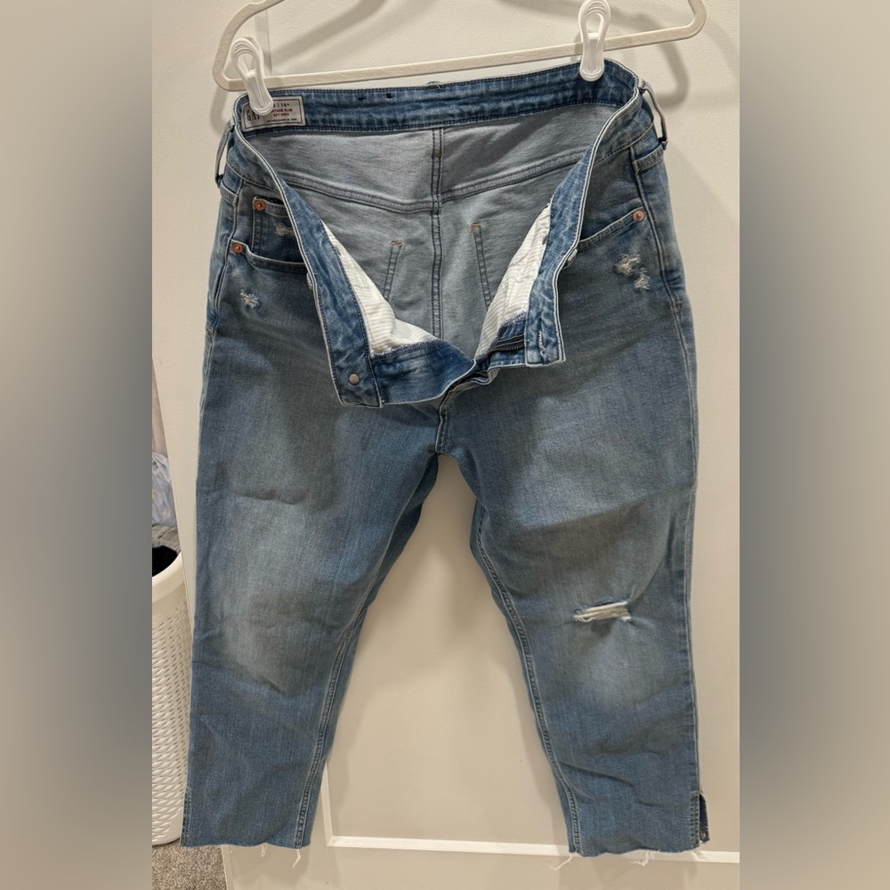 GAP Relaxed Fit Distressed Blue Jeans